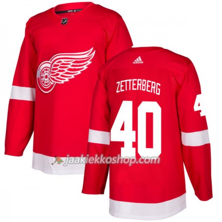 Miehille NHL Detroit Red Wings Pelipaita Henrik Zetterberg 40 Adidas 2017-2018 Punainen Authentic
